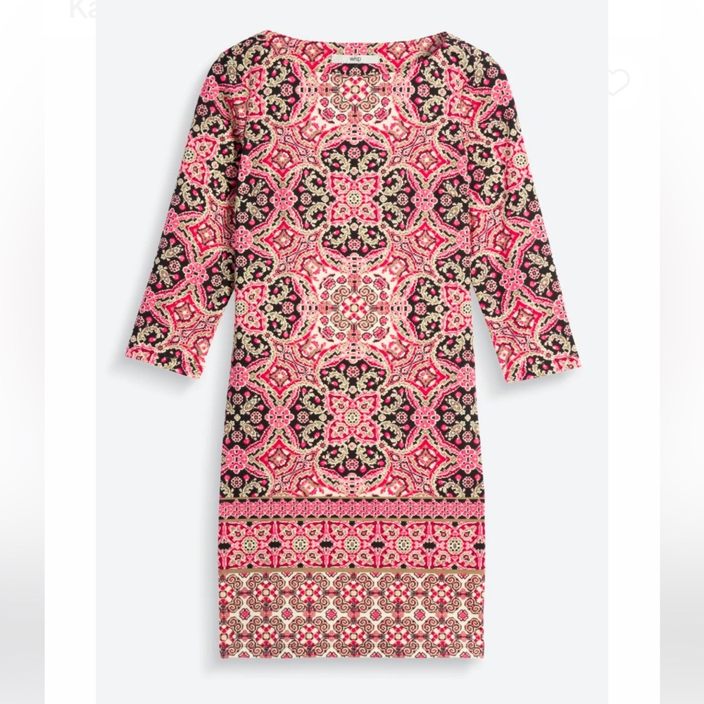 Worn once! Wisp Pink Karis Ponte A-Line Dress - Size 8